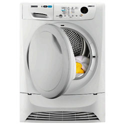 Zanussi ZDH8333PZ Heat Pump Tumble Dryer, 8kg Load, A+ Energy Rating, White